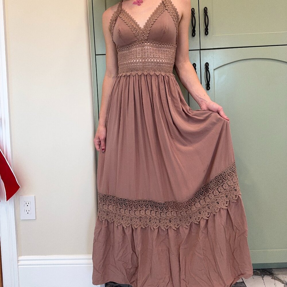 Hippie Bohemian Light brown Dress